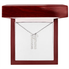Multi-Name Verticle Necklace