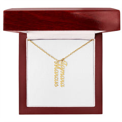 Multi-Name Verticle Necklace