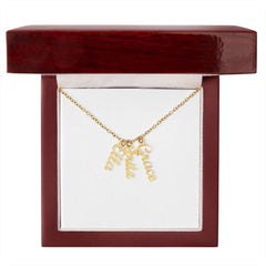 Multi-Name Verticle Necklace