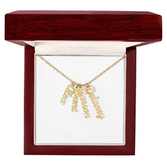 Multi-Name Verticle Necklace