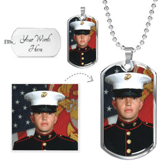 Personalized Photo Dog Tag Necklace | Custom Keepsake Gift