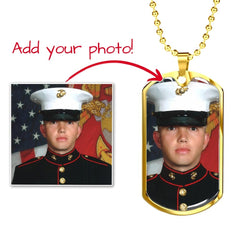Personalized Photo Dog Tag Necklace | Custom Keepsake Gift
