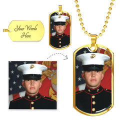 Personalized Photo Dog Tag Necklace | Custom Keepsake Gift