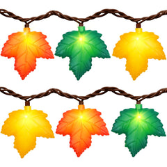 Cozy Autumn Maple Leaf String Lights | 8.5 Ft LED Fall Decor