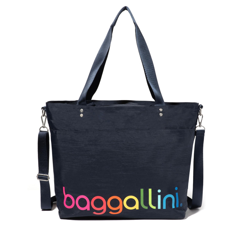 Large Carryall Tote Bag for Women - Lightweight Nylon Zipper Top Weekender Travel Beach Bag Personal Item w/Luggage Sleeve