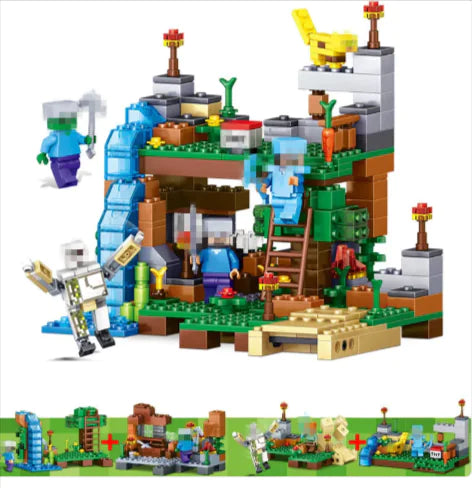 4-in-1 Cat & Leopard Building Blocks Set